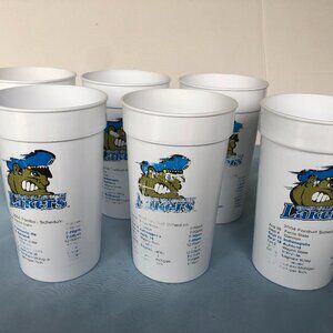 SET of 6 Grand Valley State University Laker 2004 Football Schedule Cups #G5